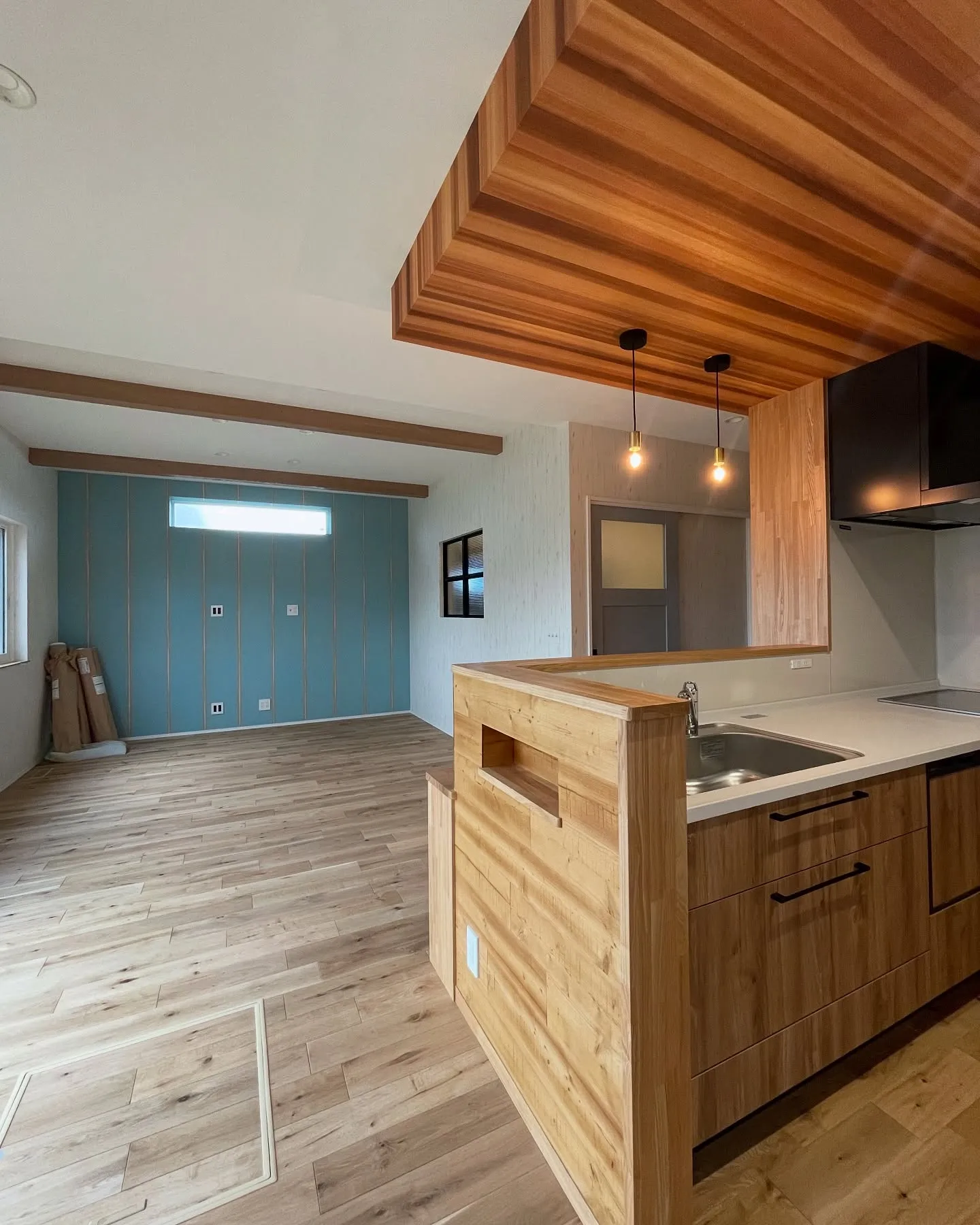 \木のぬくもりに癒されるLDK/