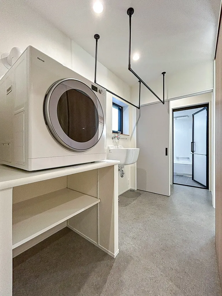 外に干した洗濯物