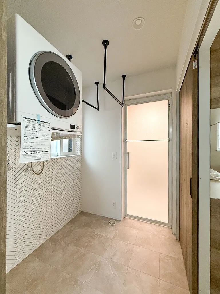 外に干した洗濯物