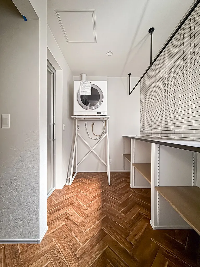 外に干した洗濯物