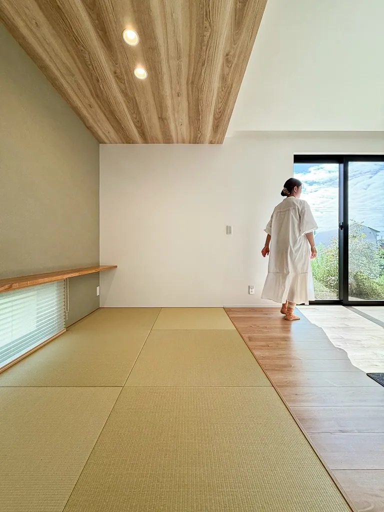 畳と緑に、ほっとする家🌿